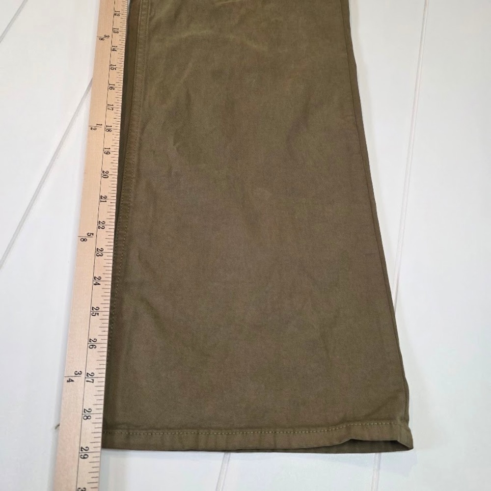 Madewell Emmet Olive Green Wide Leg Trousers - Picture 10 of 11